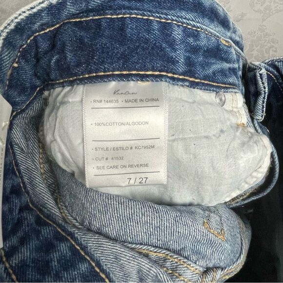 KanCan Ultra High Rise Bermuda Distressed Denim Shorts - Picture 6 of 7